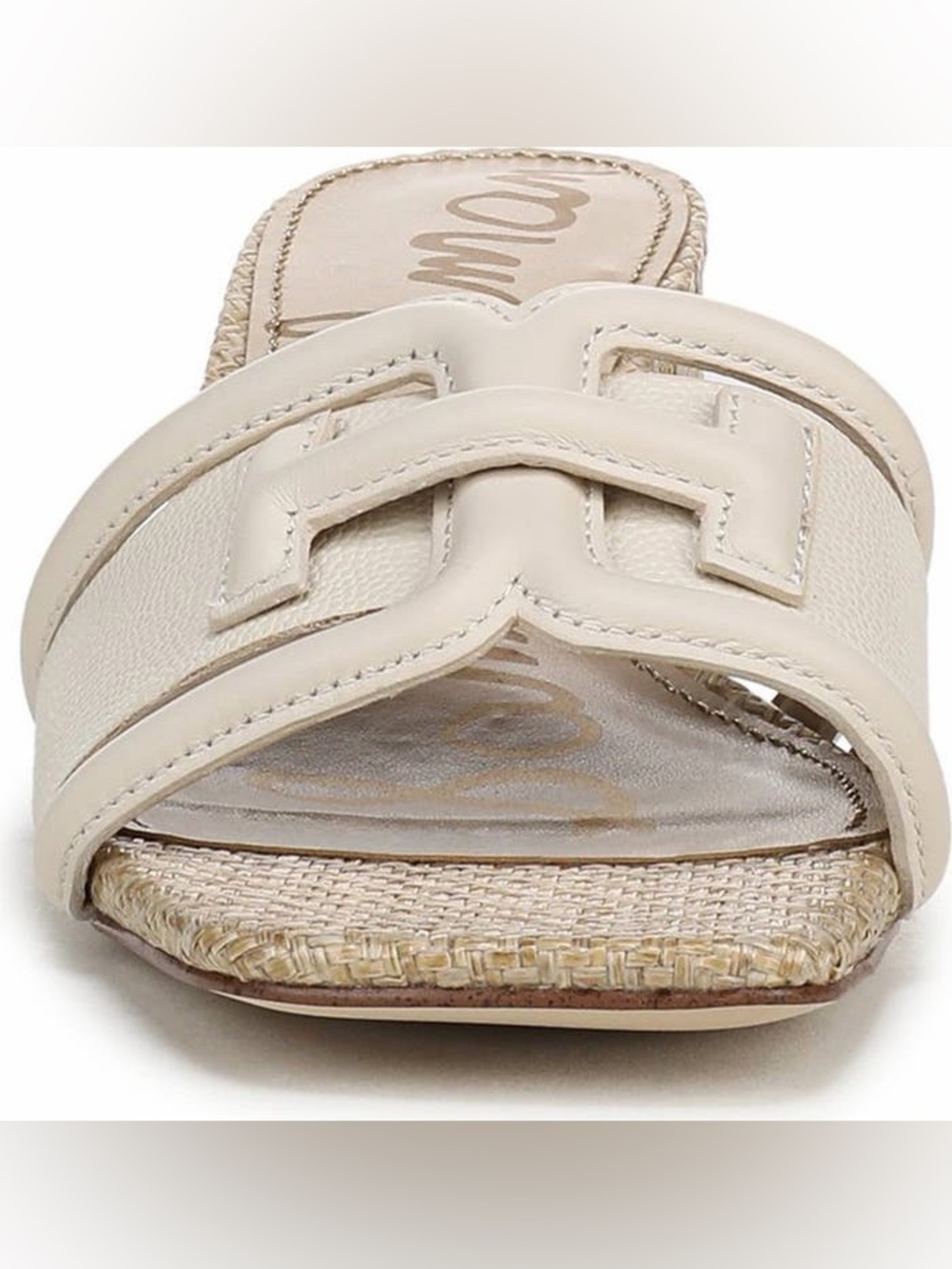 Sam Edelman Cream Open-Toe Slide Sandals - Picture 6 of 10
